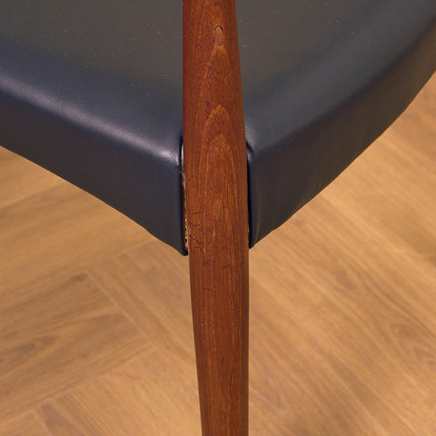 Danish dining chairs in teak by Bernard Peterson and Son