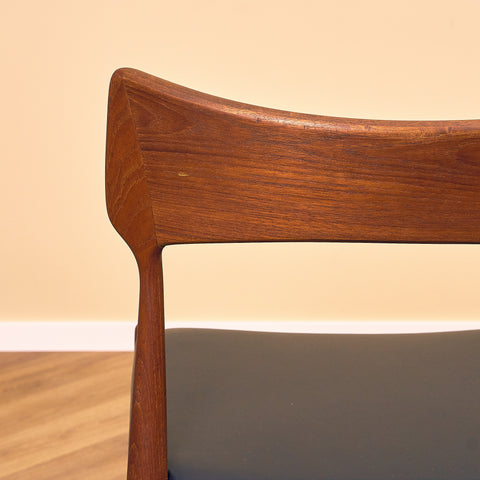 Danish dining chairs in teak by Bernard Peterson and Son