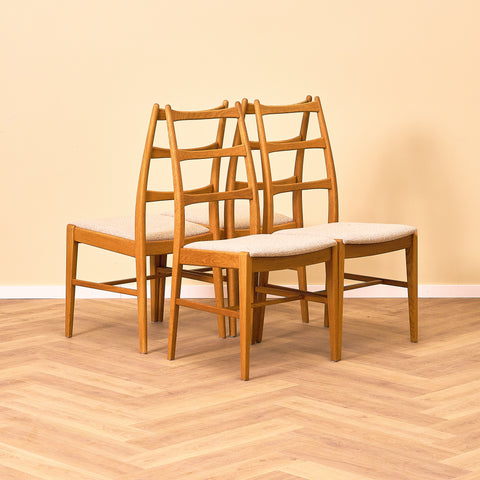 Swedish dining chairs in oak