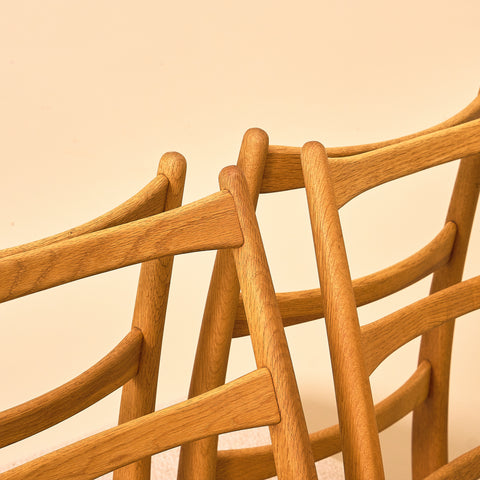 Swedish dining chairs in oak