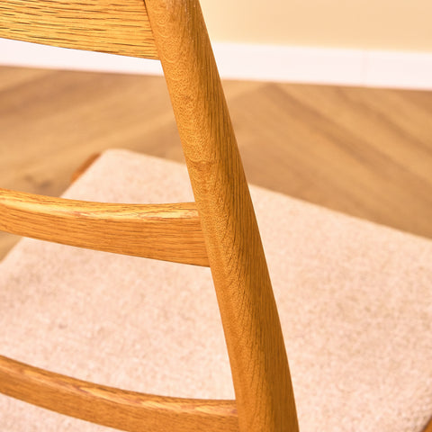 Swedish dining chairs in oak