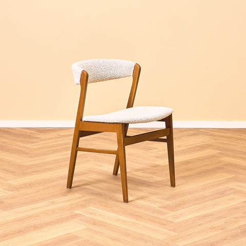 Danish dining chairs in beech by Saxkjøbing Savvaerk & Stolefabrik