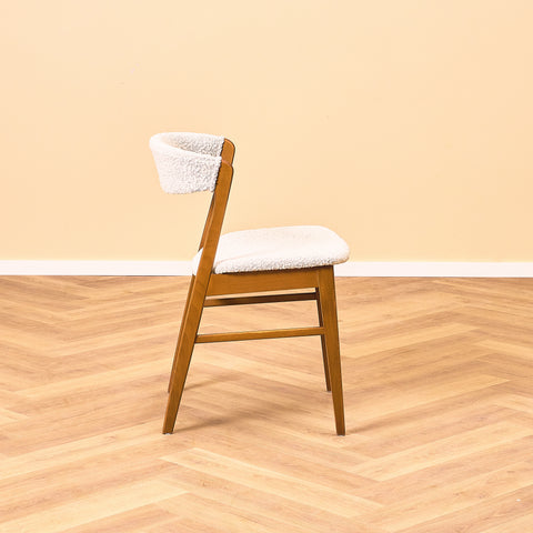 Danish dining chairs in beech by Saxkjøbing Savvaerk & Stolefabrik