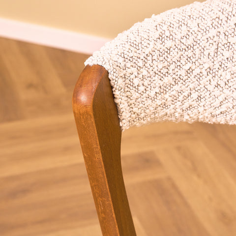Danish dining chairs in beech by Saxkjøbing Savvaerk & Stolefabrik