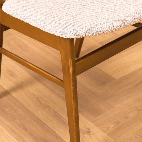Danish dining chairs in beech by Saxkjøbing Savvaerk & Stolefabrik