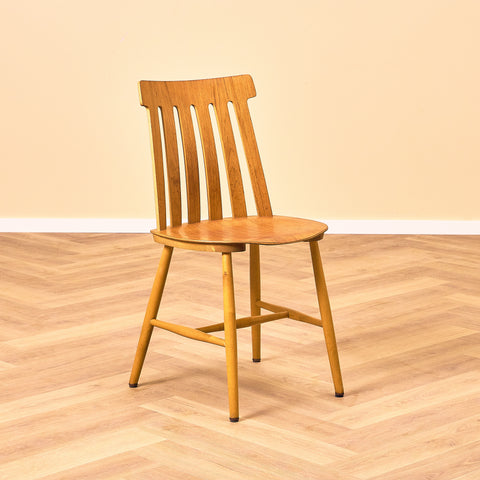 Swedish dining chairs in teak & beech by Jan Hallberg for Edsbyverken, model 'Tallåsen'
