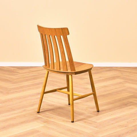 Swedish dining chairs in teak & beech by Jan Hallberg for Edsbyverken, model 'Tallåsen'