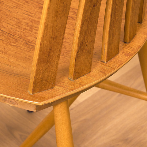 Swedish dining chairs in teak & beech by Jan Hallberg for Edsbyverken, model 'Tallåsen'