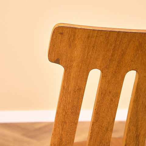 Swedish dining chairs in teak & beech by Jan Hallberg for Edsbyverken, model 'Tallåsen'