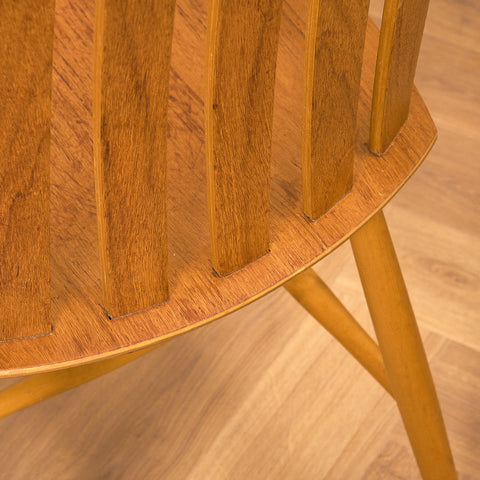 Swedish dining chairs in teak & beech by Jan Hallberg for Edsbyverken, model 'Tallåsen'