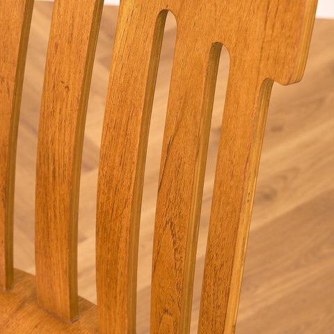Swedish dining chairs in teak & beech by Jan Hallberg for Edsbyverken, model 'Tallåsen'
