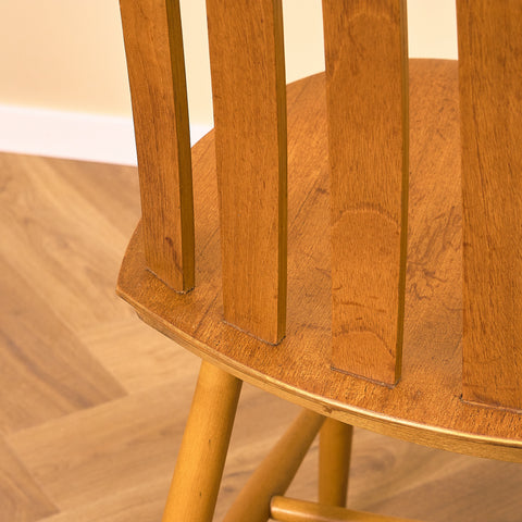 Swedish dining chairs in teak & beech by Jan Hallberg for Edsbyverken, model 'Tallåsen'
