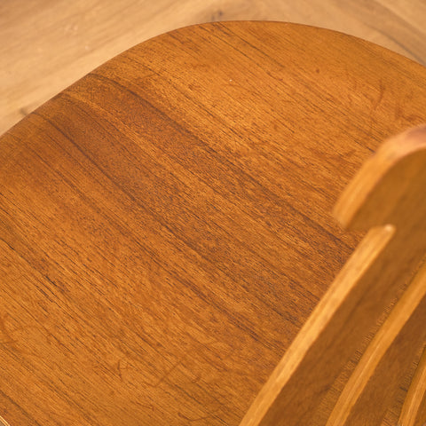 Swedish dining chairs in teak & beech by Jan Hallberg for Edsbyverken, model 'Tallåsen'