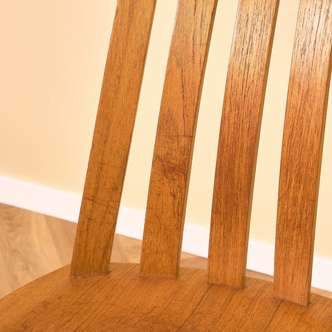 Swedish dining chairs in teak & beech by Jan Hallberg for Edsbyverken, model 'Tallåsen'