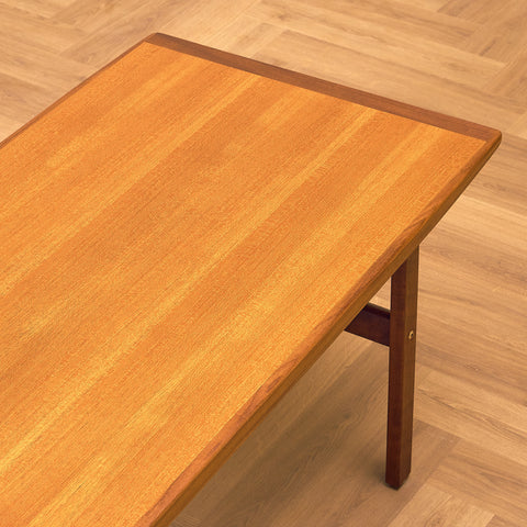 Danish coffee table in teak and walnut