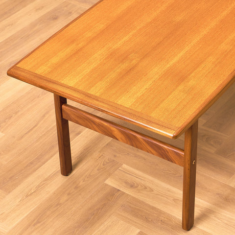 Danish coffee table in teak and walnut