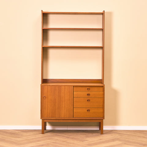 Swedish bookshelf in teak