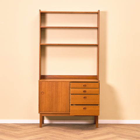 Swedish bookshelf in teak