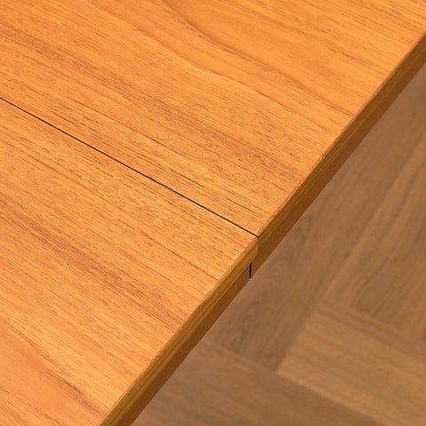 Swedish round dining table in teak