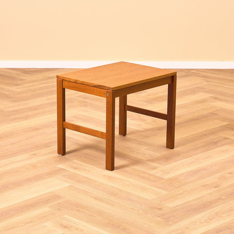 Mid-century side table in teak