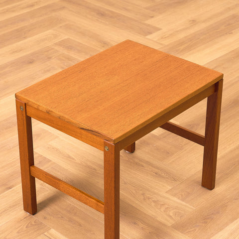 Mid-century side table in teak