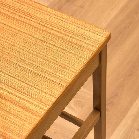 Swedish bedside table in teak and beech