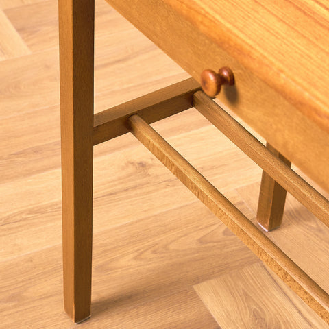 Swedish bedside table in teak and beech