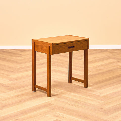 Swedish bedside table in teak