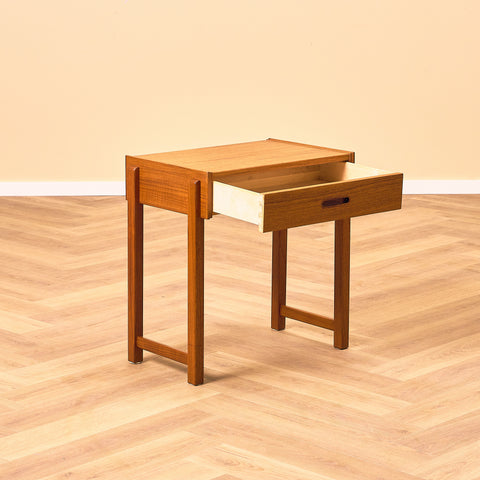 Swedish bedside table in teak