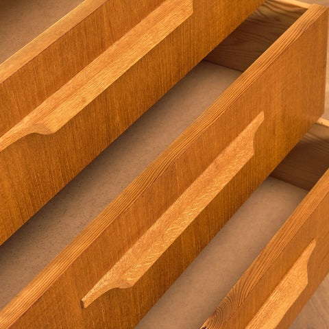 Swedish chest of drawers in teak and oak by Nilsson & Co for Häggeryda Möbelfabrik