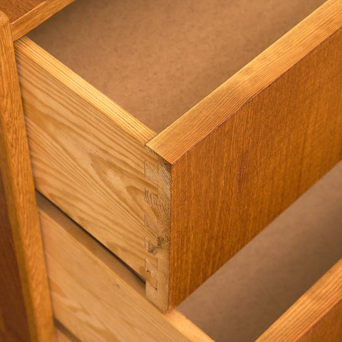 Swedish chest of drawers in teak and oak by Nilsson & Co for Häggeryda Möbelfabrik