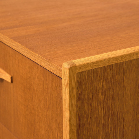 Swedish chest of drawers in teak and oak by Nilsson & Co for Häggeryda Möbelfabrik