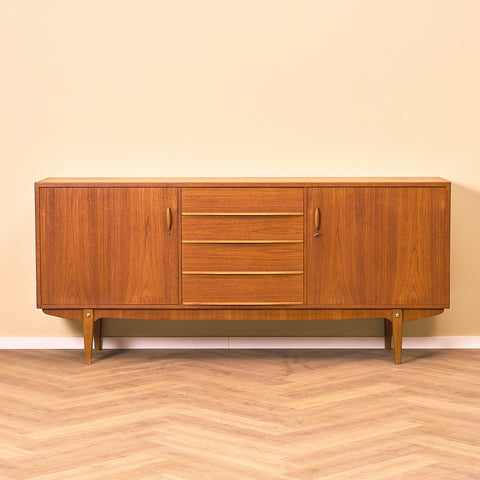 Swedish sideboard in teak and beech by Svenska Möbelfabriken