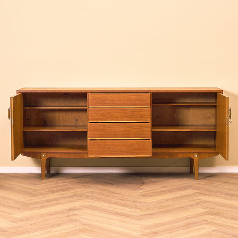 Swedish sideboard in teak and beech by Svenska Möbelfabriken