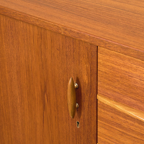 Swedish sideboard in teak and beech by Svenska Möbelfabriken