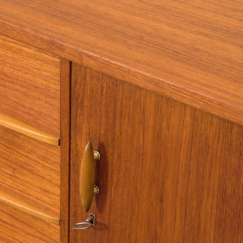 Swedish sideboard in teak and beech by Svenska Möbelfabriken
