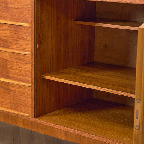 Swedish sideboard in teak and beech by Svenska Möbelfabriken