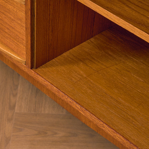 Swedish sideboard in teak and beech by Svenska Möbelfabriken