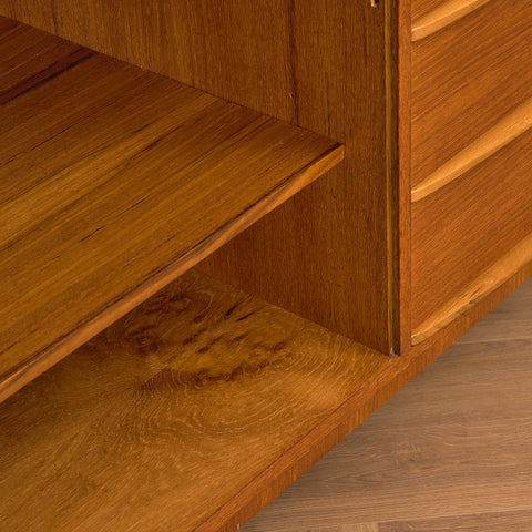 Swedish sideboard in teak and beech by Svenska Möbelfabriken