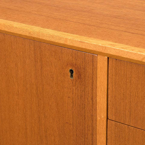 Swedish highboard in teak and oak