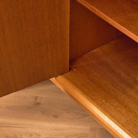 Swedish highboard in teak and oak