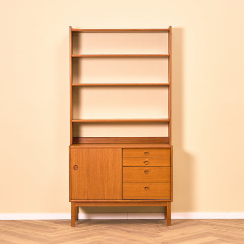 Swedish bookshelf in teak wood