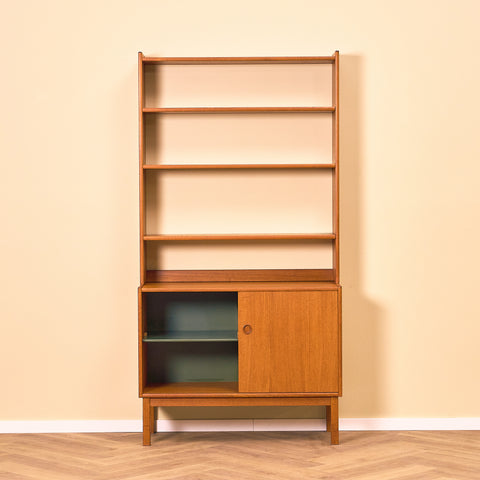 Swedish bookshelf in teak wood