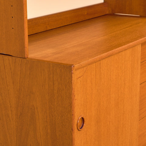 Swedish bookshelf in teak wood