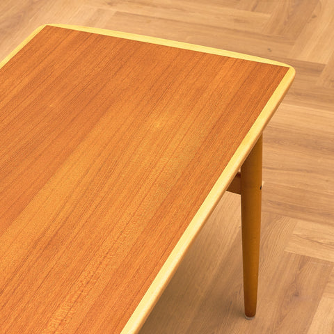 Swedish coffee table in teak and beech