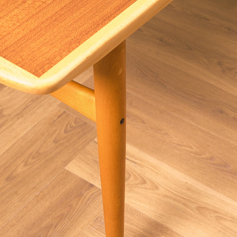 Swedish coffee table in teak and beech