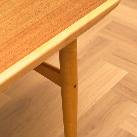 Swedish coffee table in teak and beech