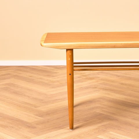 Swedish coffee table in teak and beech