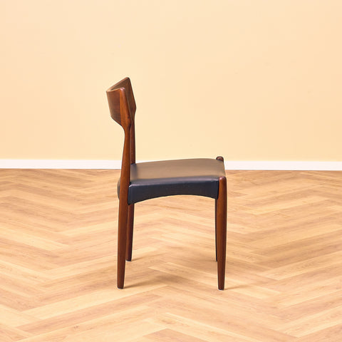 Danish dining chairs in Santos rosewood by Bernard Peterson and Son