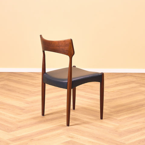 Danish dining chairs in Santos rosewood by Bernard Peterson and Son